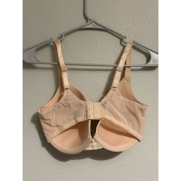 Vassarette Bra 36DD Beige Underwire Padded Adjustable Clasp Back - Picture 3 of 5